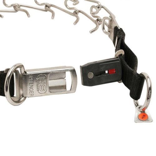Obojek ostnatý HS, nerez se dvěma kroužky a ClickLock, délka 52cm