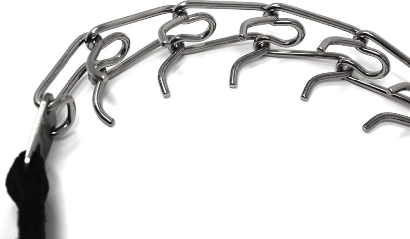 Obojek ostnatý HS nerezový ClickLock, délka 52cm - Barva: Stříbrná
