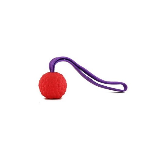 Rubber Ball 7cm full  with handle