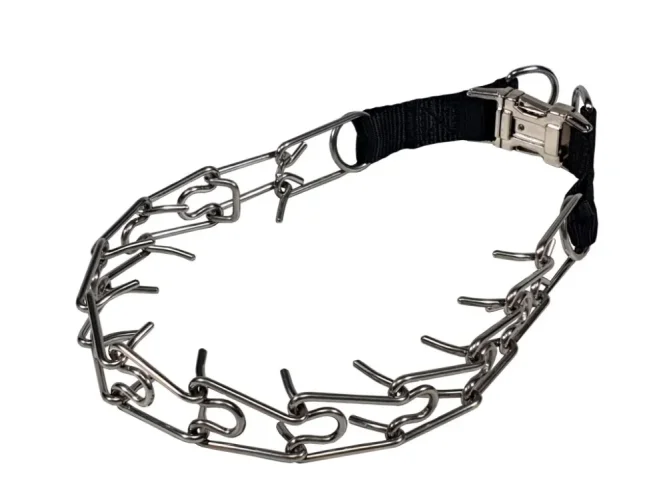Pinch collar, stainless steel, 3,0mm x 60 cm