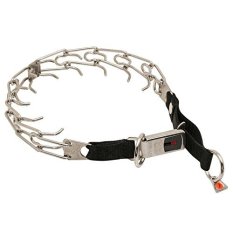 Obojek ostnatý HS, nerez se dvěma kroužky a ClickLock, délka 52cm
