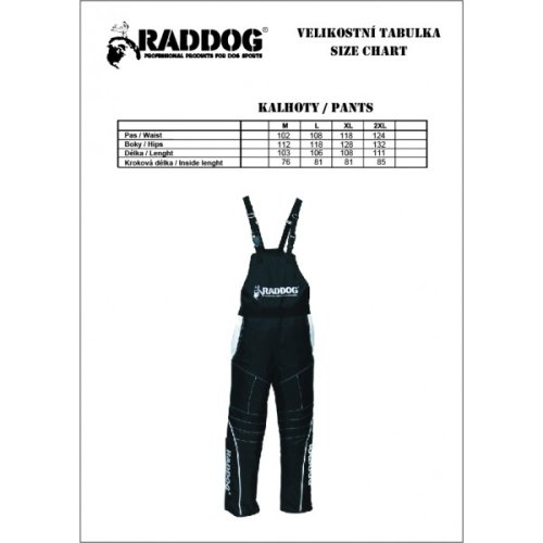 Kalhoty pro figuranta RADDOG - Velikost: S