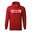 Hoodie with printed Raddog logo - Colour: Červená, Size: M