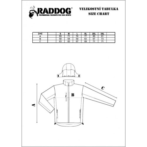 Bunda softshellová RADDOG WUSV - pánská - Barva: Černá, Velikost: XL