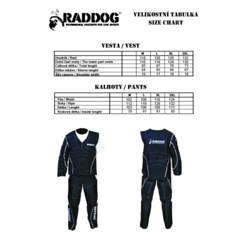Oblek pro figuranty RADDOG - Velikost: L